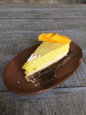 raw cake at Vibe Cafe in Phnom Penh