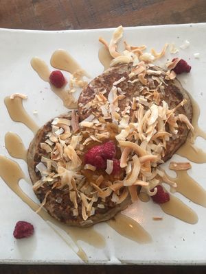 Positive pancakes  at Vibe Cafe in Phnom Penh