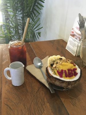 Native bowl at Vibe Cafe in Phnom Penh
