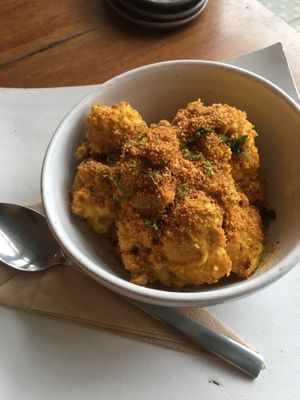 Baked Mac and cheese cauliflower  at Vibe Cafe in Phnom Penh