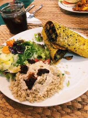 Creppe  at ES VIU Vegetaria i Vins in Mallorca