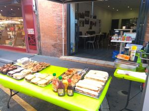 Vegan panini or croque at Veggie Corner in Toulouse