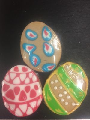 vegan and gluten free gingerbread eggs at Wildcraft Bakery in Leeds