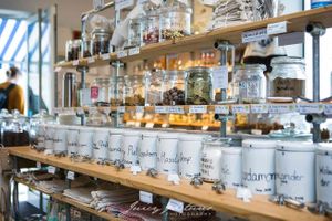 all kinds of herbs at Tante Olga - Organic Zero Waste Store in Cologne