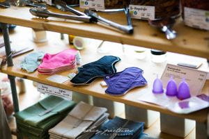 Reuse products such als menstrual cups at Tante Olga - Organic Zero Waste Store in Cologne