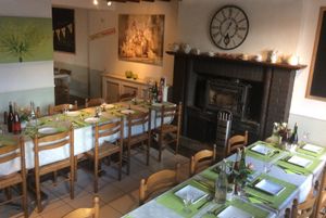 All ready for a busy service at Le Jardin de Froulay in Mayenne