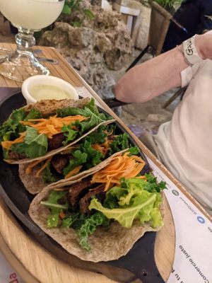 Tacos at 100% Natural in Playa Del Carmen