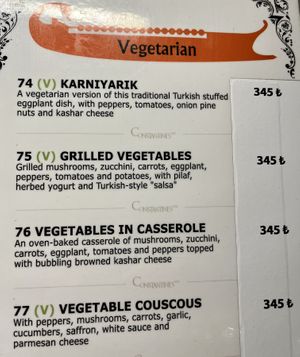 Enjoyed the Karniyarik    at Constantine's Ark in Istanbul