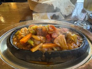Mushroom casserole   at Constantine's Ark in Istanbul