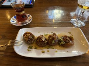Figs dessert  at Constantine's Ark in Istanbul