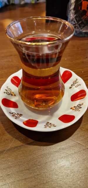 Apple tea at Constantine's Ark in Istanbul