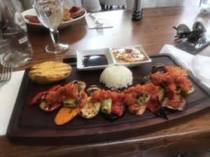 Grilled vegetables  at Constantine's Ark in Istanbul