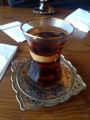 Apple tea at Constantine's Ark in Istanbul
