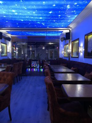 Upstairs seating area at Constantine's Ark in Istanbul