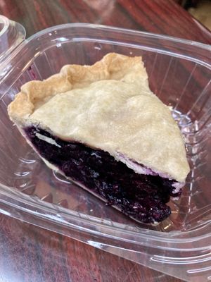 Blueberry pie  at Rosebud's Cafe in Jackson