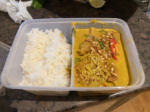 Spicy Tofu Curry (with THIS Chick’n also)   at Pho in Birmingham