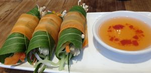Spicy salad rolls at Pho in Birmingham
