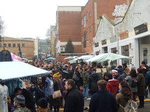 December 17, 2017, market at Hackney Downs Vegan Market in East London