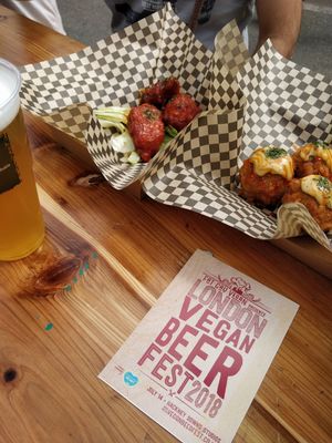 Beer festival at Hackney Downs Vegan Market in East London