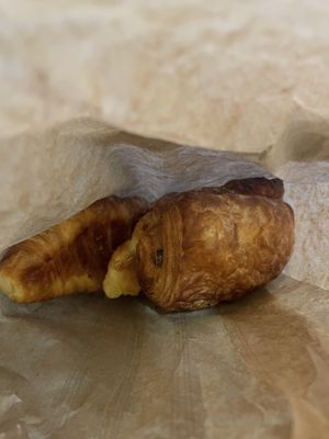 Vegan croissant and pain chocolat  at VG Pâtisserie in Paris