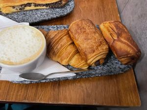 Croissant and pain au chocolates  at VG Pâtisserie in Paris