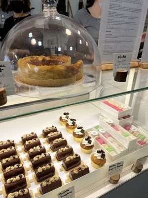 flan and other desserts   at VG Pâtisserie in Paris