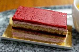 Raspberry Opéra at VG Pâtisserie in Paris