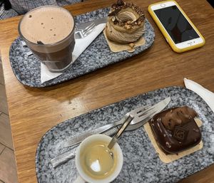 a Paris-Brest and a Choco-Croust   at VG Pâtisserie in Paris