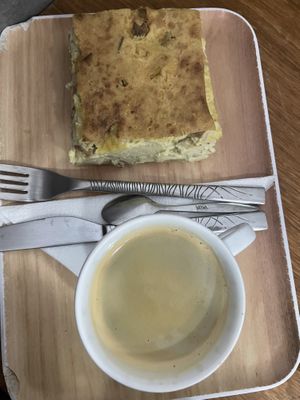 Quiche + americano  at VG Pâtisserie in Paris