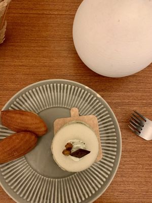 Madeleines & Pistacchio Macarons  at VG Pâtisserie in Paris