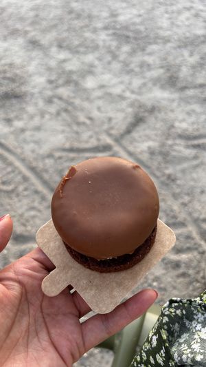 chocolate and banana “pie"  at VG Pâtisserie in Paris