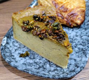 Pistachio Flan at VG Pâtisserie in Paris