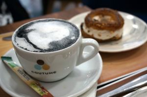 Vador Latte + Paris Brest at VG Pâtisserie in Paris