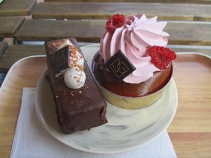 Karma and Pink Baba at VG Pâtisserie in Paris