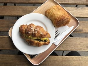 Savoury Croissant + Pain au chocolat at VG Pâtisserie in Paris