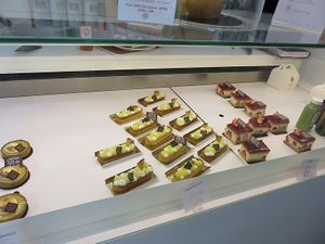counter at VG Pâtisserie in Paris