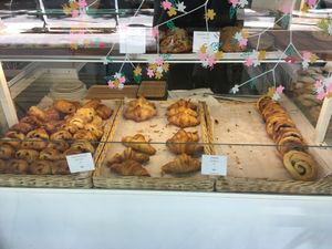 Pastries in the window at VG Pâtisserie in Paris