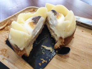 Inside lemon tart at VG Pâtisserie in Paris