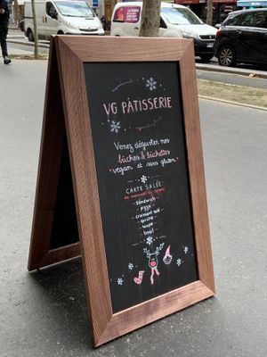 Menu at VG Pâtisserie in Paris