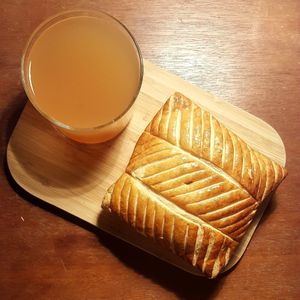 DIY breakfast including an individual galette des rois from VG Patisserie at VG Pâtisserie in Paris