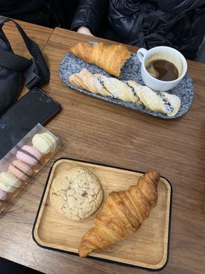 Our order at VG Pâtisserie in Paris