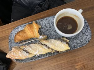 Croissant and brioche at VG Pâtisserie in Paris