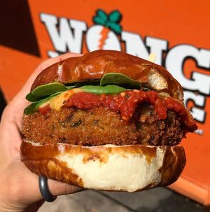 Risotto Burger at WongWayVeg - Food Truck in Denver