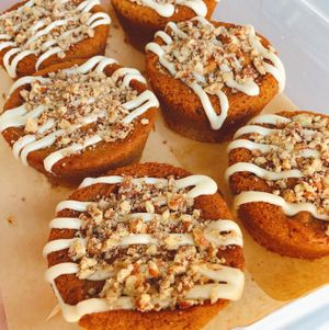 Maple Pecan Cakes at WongWayVeg - Food Truck in Denver