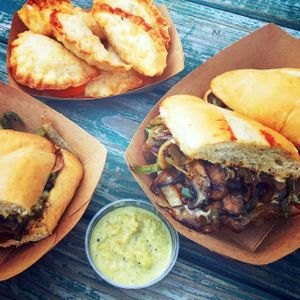 Boulder Philly Sandwich
Wongtons
Homemade Jalapeno Salsa at WongWayVeg - Food Truck in Denver