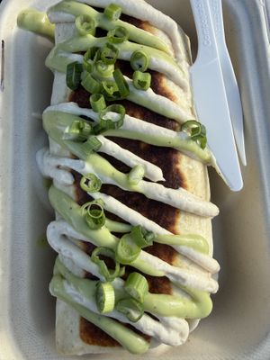 Tofu adobo burrito  at WongWayVeg - Food Truck in Denver