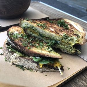 Vegan toasted sandwich at Combi in Byron Bay
