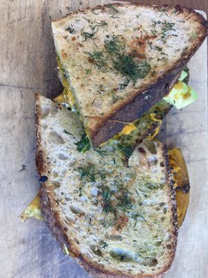 Vegan toastie #Veganuary at Combi in Byron Bay