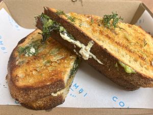 Vegan Toastie   at Combi in Byron Bay