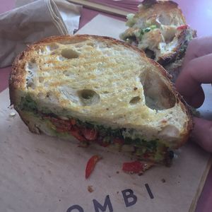 Vegan Toasted Sandwich  at Combi in Byron Bay